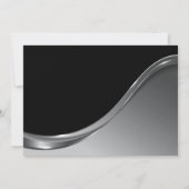 ブラックシルバー75thバースデーパーティーへの招待 招待状 (裏面)