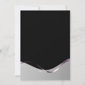 ブラックシルバー90thバースデーパーティーへの招待 招待状 (裏面)