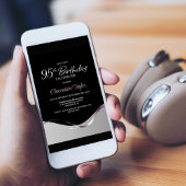 ブラックシルバー95thバースデーパーティーへの招待 招待状