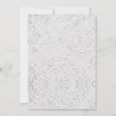 ブラックシルバー パープル スウィート16 招待状 (裏面)