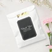 ブラックシンプルでエレガントな結婚式 フェイバーバッグ (封をした状態)