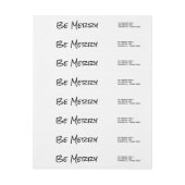 ブラックシンプルスクリプメリートBe Holiday Labels ラップアラウンドラベル (シート)