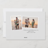 ブラックシンプルセリフ新年おめでとう シーズンカード (裏面)