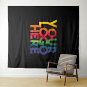 ブラックシンプルビジネスロゴ タペストリー (インサイチュ(横))