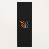 ブラックシンプルビジネスロゴ ヨガマット (正面)