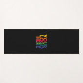 ブラックシンプルビジネスロゴ ヨガマット (正面(横))