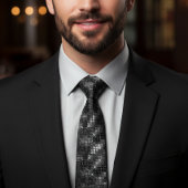 ブラックシークイングリッタールックグラム ネクタイ