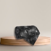 ブラックシークイングリッタールックグラム ネクタイ