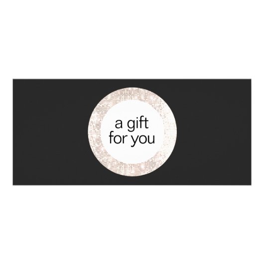 ブラックシークイン美しいサロンギフト券 ラックカード (正面)