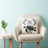 ブラックシータートルシルエットサイドビュー クッション (椅子)