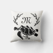 ブラックシータートルシルエットサイドビュー クッション (裏面)