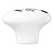 ブラックシータートルシルエットサイドビュー セラミックノブ (側面)