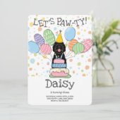 ブラックシーパドールドッグバースデーパーティー 招待状 (スタンド正面)