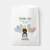 ブラックシーパドールバースデーパーティー フェイバーバッグ (正面)