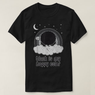 ブラックシープのゴシックおもしろデザイン Tシャツ