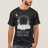 ブラックシープのゴシックおもしろデザイン Tシャツ (正面)