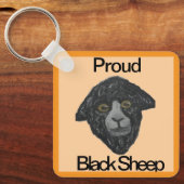 ブラックシープオレンジキーチェーン キーホルダー (正面)