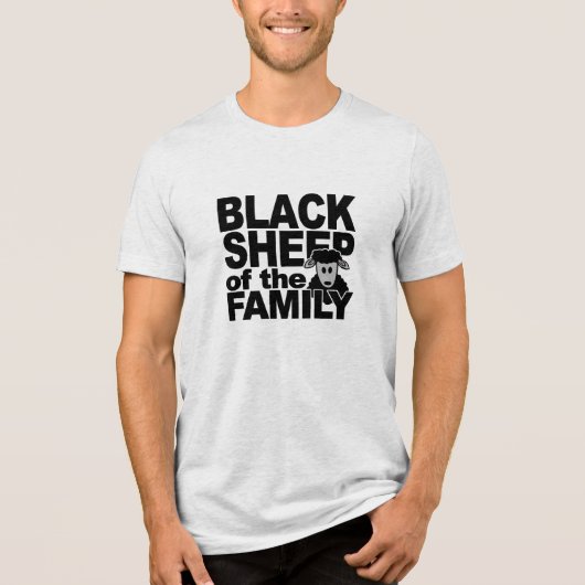 ブラックシープシャツ – 選択スタイル&カラー トライブレンドＴシャツ (正面)