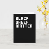 ブラックシープシール カード (黄色い花)