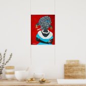 ブラックシープベットバイキャプピースー創造 ポスター (キッチン)