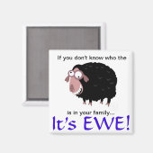 ブラックシープマグネット マグネット (正面/裏面)