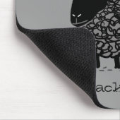 ブラックシープ付きカスタム文字 マウスパッド (コーナー)