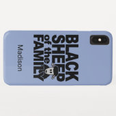 ブラックシープ名前をカスタムする&カラーフォンケース Case-Mate iPhoneケース (裏面(横))