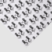 ブラックシーホースシルエットモノグラム 薄葉紙 (詳細)