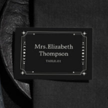 ブラックシ結婚ェンテラスの名刺DIY