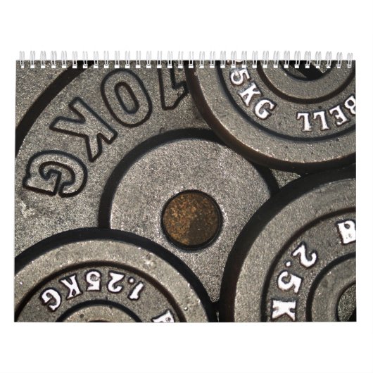 ブラックジムウェイトフィットネス カレンダー (カバー)