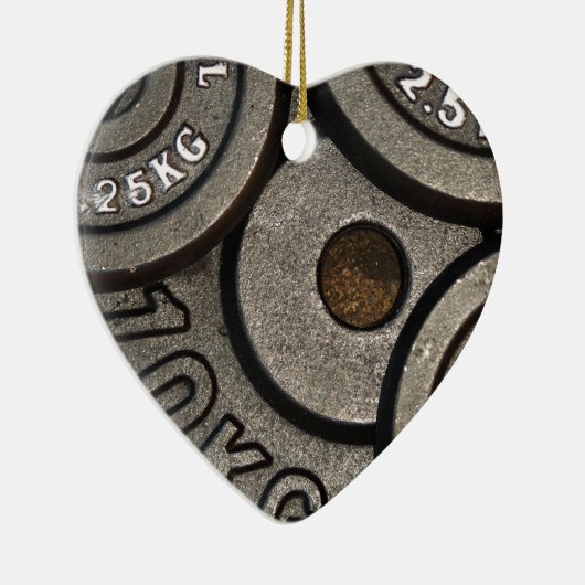 ブラックジムウェイトフィットネス セラミックオーナメント (右)