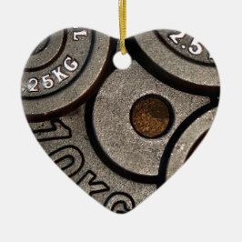 ブラックジムウェイトフィットネス セラミックオーナメント