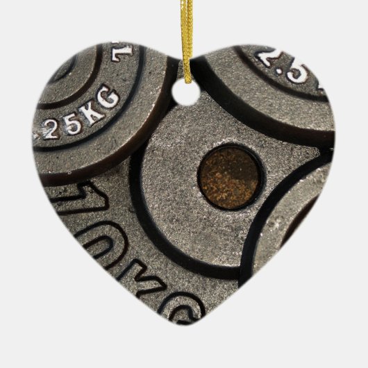 ブラックジムウェイトフィットネス セラミックオーナメント (正面)