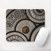 ブラックジムウェイトフィットネス マウスパッド (マウス)