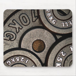 ブラックジムウェイトフィットネス マウスパッド