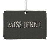 ブラックジャズシューズダンス先生プリントダンサーギフト カーエアーフレッシュナー (裏面)