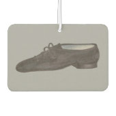 ブラックジャズシューズダンス先生プリントダンサーギフト カーエアーフレッシュナー (正面)