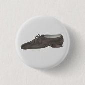 ブラックジャズダンスシューダンサー誕生日パーティー 缶バッジ (正面)