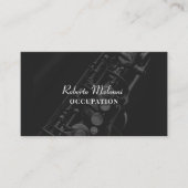 ブラックジャズ音楽サキソフォンのリサイタル 名刺 (正面)