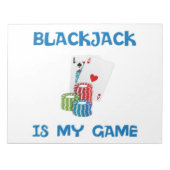 ブラックジャックが私のゲーム ノートパッド (正面)