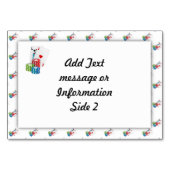 ブラックジャックとトランプのポーカーチップ テーブルナンバー (裏面)