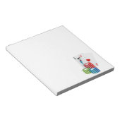 ブラックジャックとトランプのポーカーチップ ノートパッド (アングル)