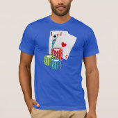 ブラックジャックの第21誕生日のグラフィックのティー Tシャツ (正面)