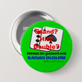 ブラックジャックの計算機ボタン 缶バッジ (正面&裏面)