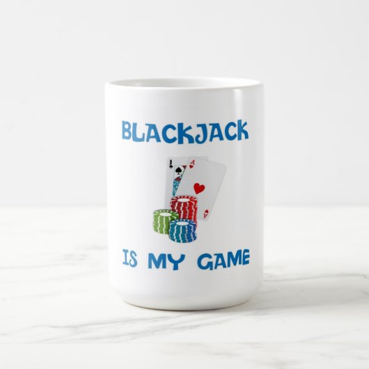 ブラックジャックは私のゲームだ コーヒーマグカップ (中央)