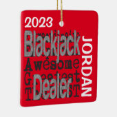 ブラックジャックディーラー超並外カスタム セラミックオーナメント (右)