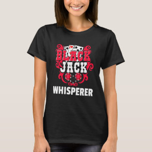 ブラックジャックプレーヤーギャンブラー21カードカジノ Tシャツ