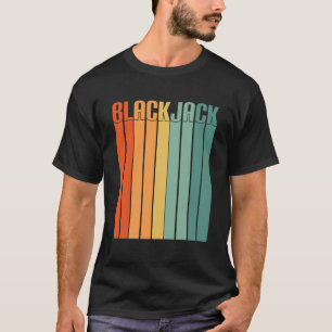 ブラックジャックレトロヴィンテージ70s賭博カジノブラックジ tシャツ