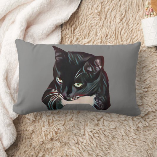 ブラックジャック猫の枕 ランバークッション (ブランケット)