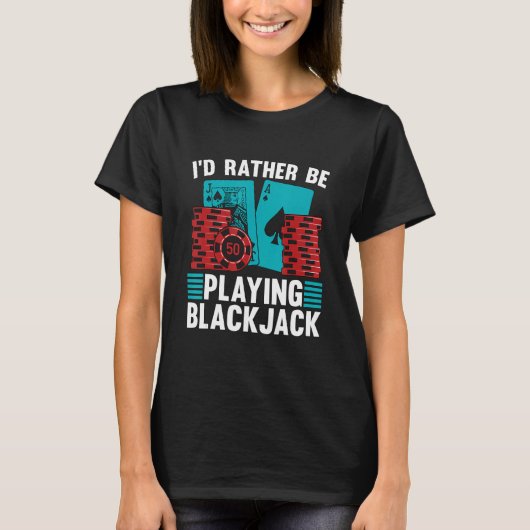 ブラックジャック遊の賭博クラシックB Tシャツ (正面)